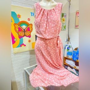 R&K pink polka dot dress